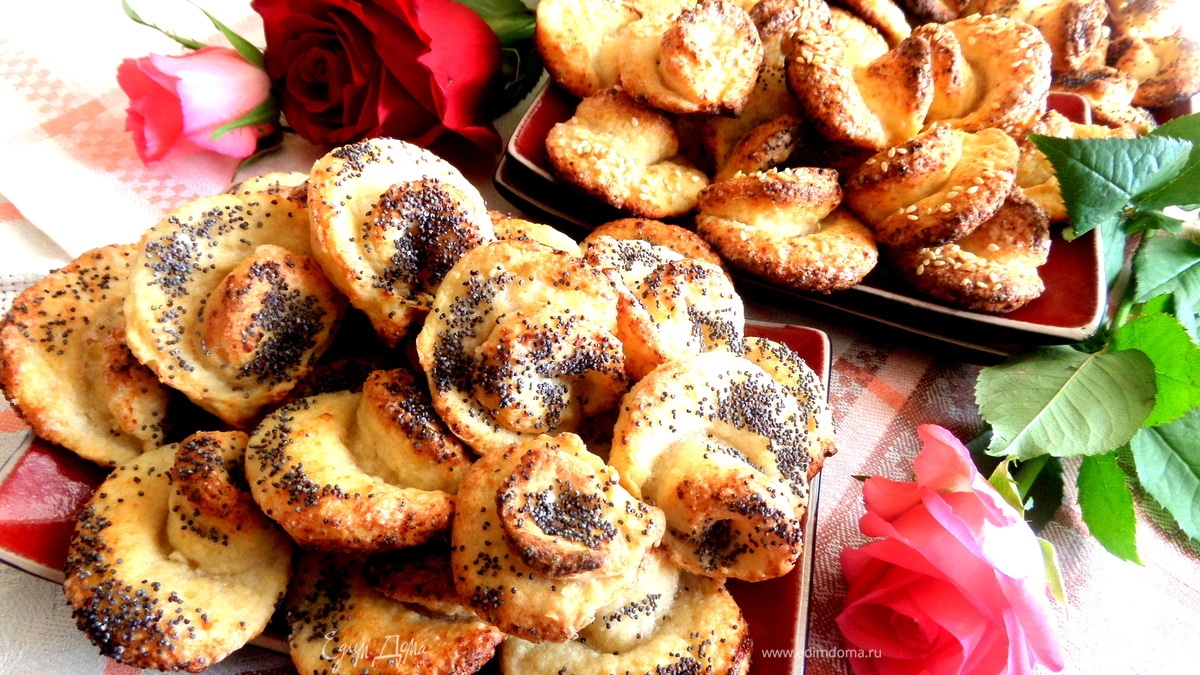 Печенье "Творожные розы"