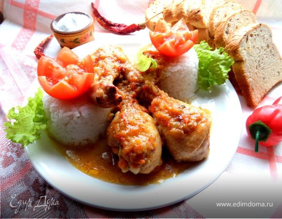 Куриные ножки в домашней аджике
