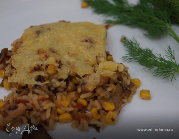 Овощная запеканка с сальсой