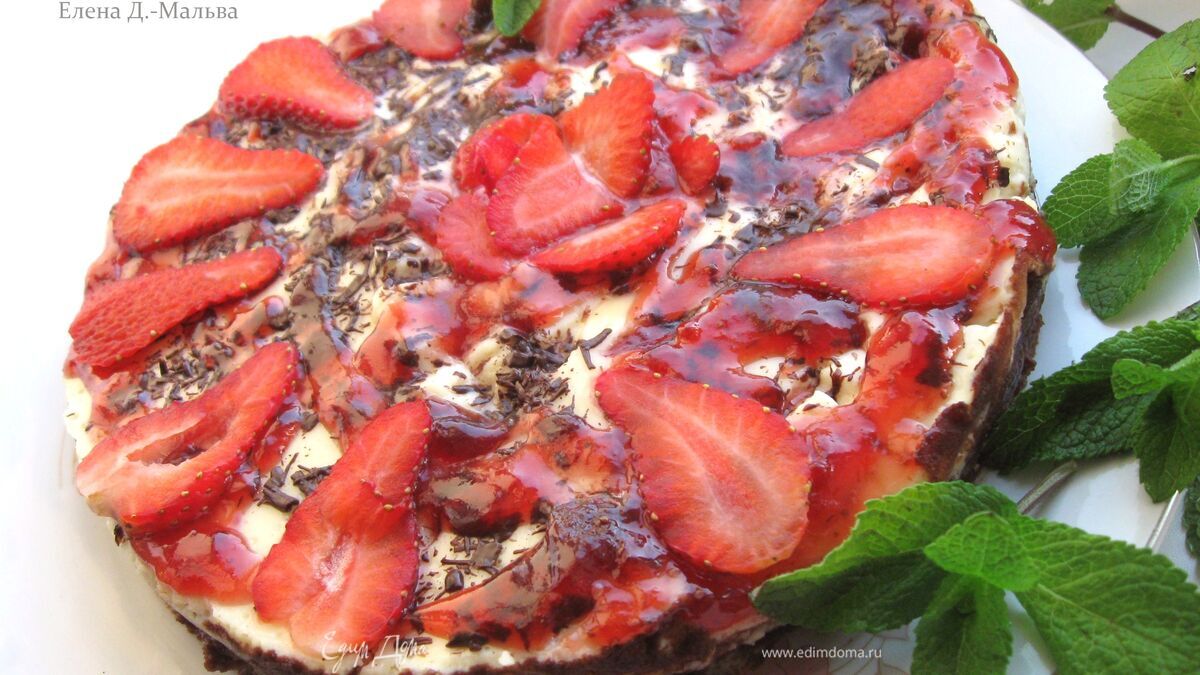 Чизкейк «Клубника с шоколадом»