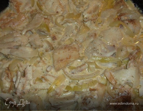 Рыбка в соусе из плавленых сырков