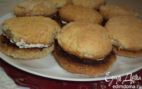 Рецепт Кокосовое печенье с двойной начинкой