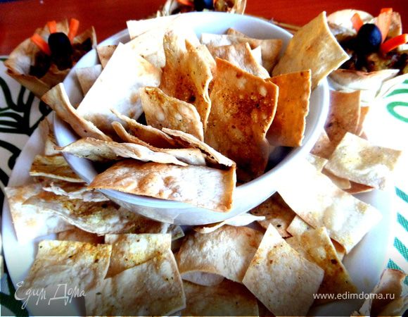 Чипсы из лаваша к постному грибному супчику