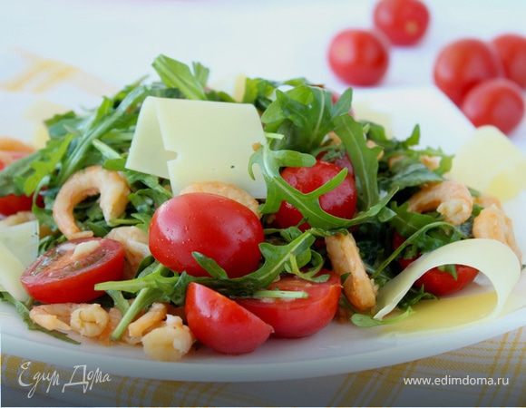 Салат с руколой и креветками Салат с руколой и креветками