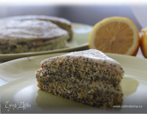 Маковый торт с творожно-лимонным кремом Маковый торт с творожно-лимонным кремом