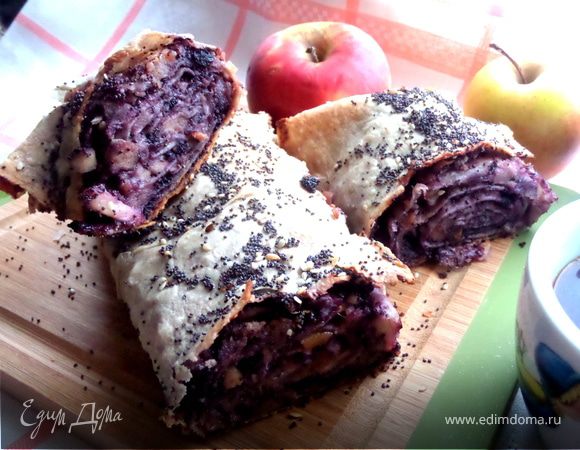 Штрудель из лаваша (постный) Штрудель из лаваша (постный)