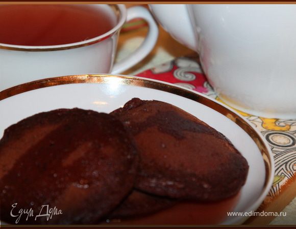 Шоколадные оладьи (постное меню)