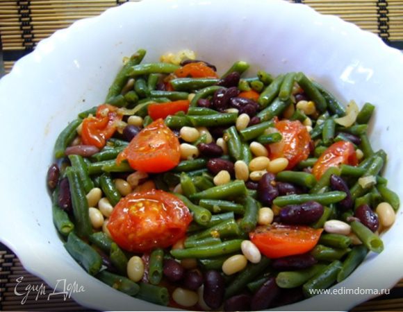 Салат из трех видов фасоли