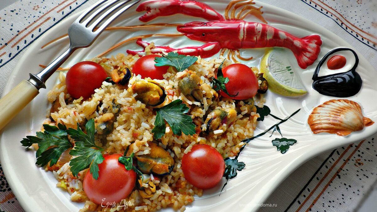 Плов с мидиями "Средиземноморский круиз"