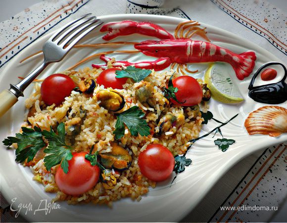 Плов с мидиями "Средиземноморский круиз"