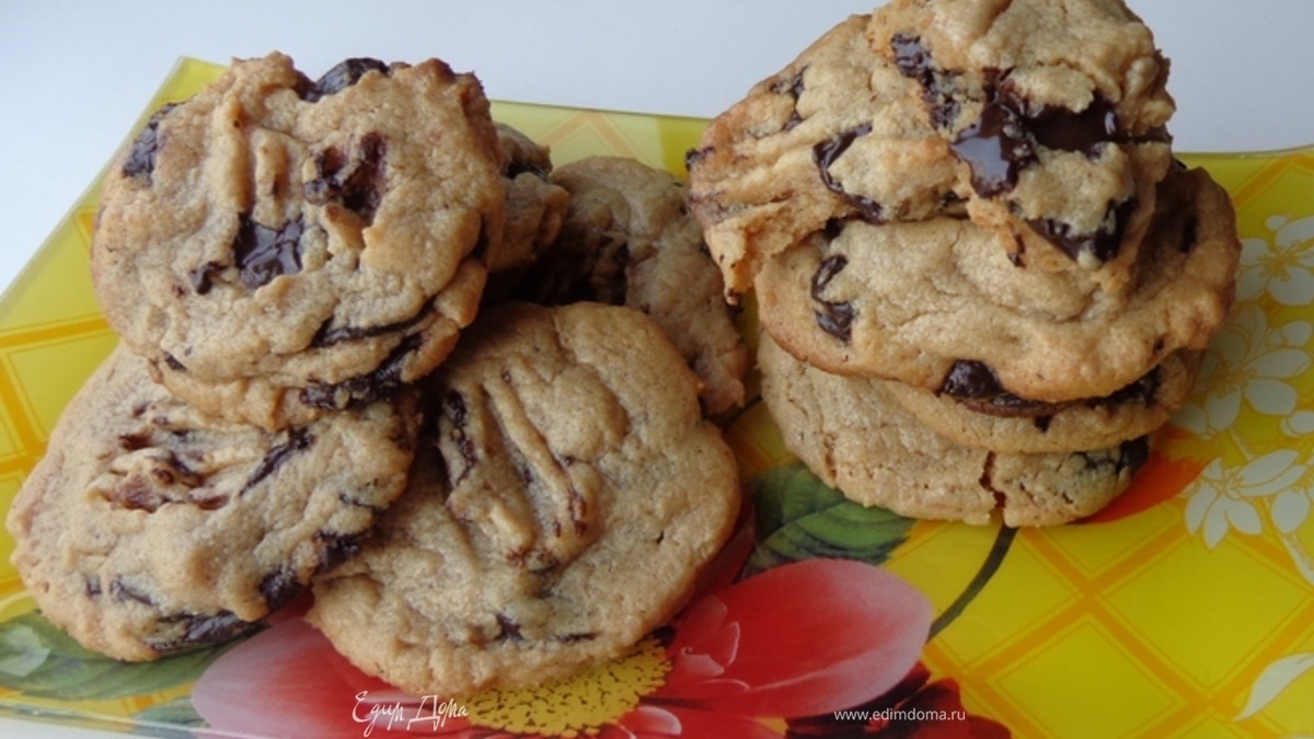 Шоколадное печенье на арахисовой пасте