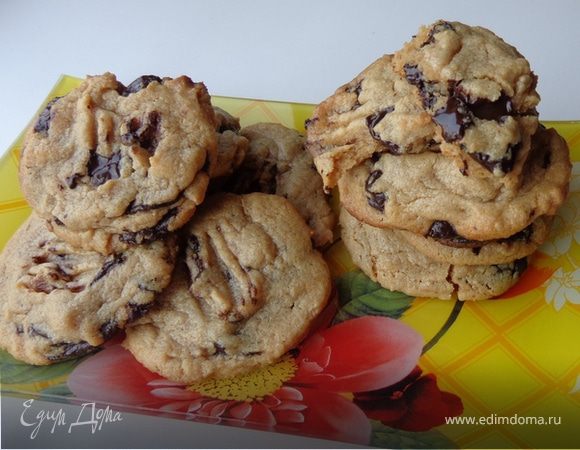 Шоколадное печенье на арахисовой пасте