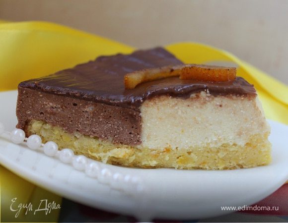 Торт с апельсиновым и шоколадным муссом для marysa