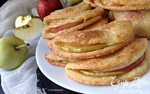 Рецепт Творожно-песочное печенье с яблоками