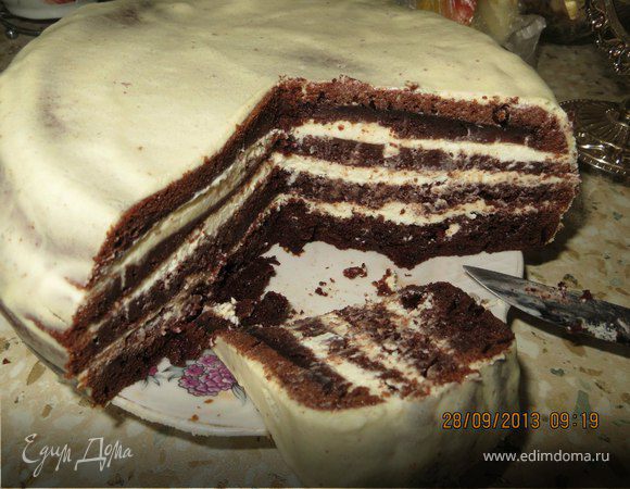 Ароматный шоколадный кекс