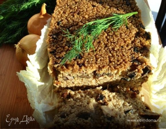 Крупяной каравай с грибами