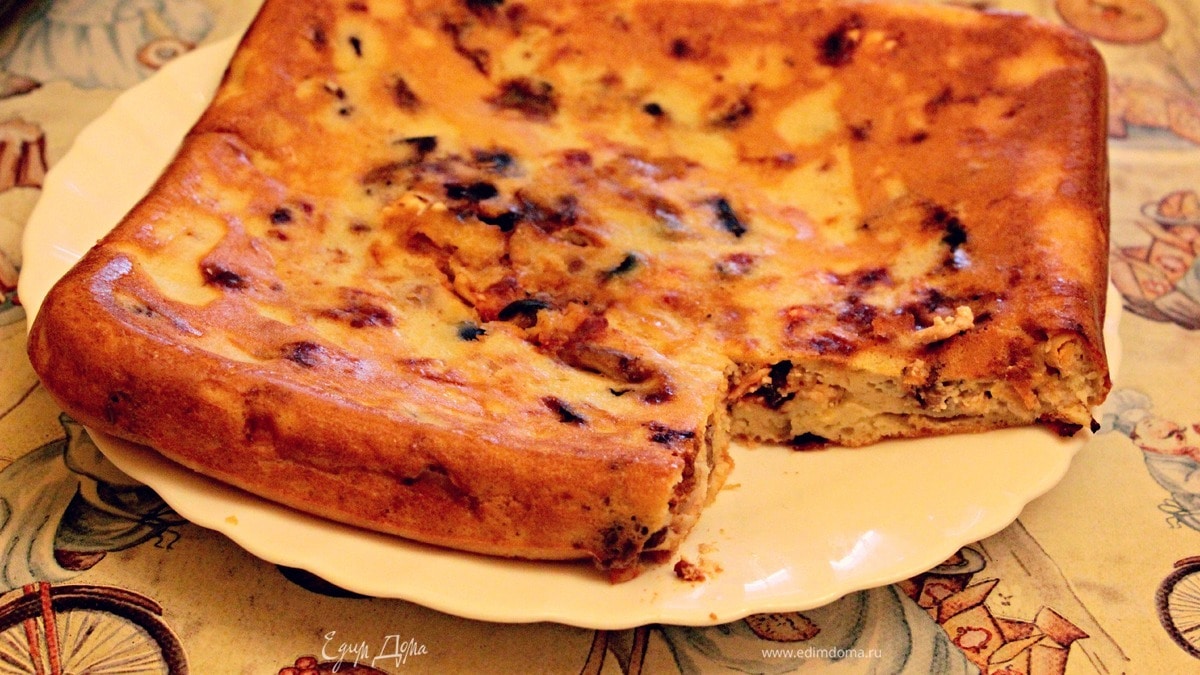 Пирог "Пестрый" на кефире