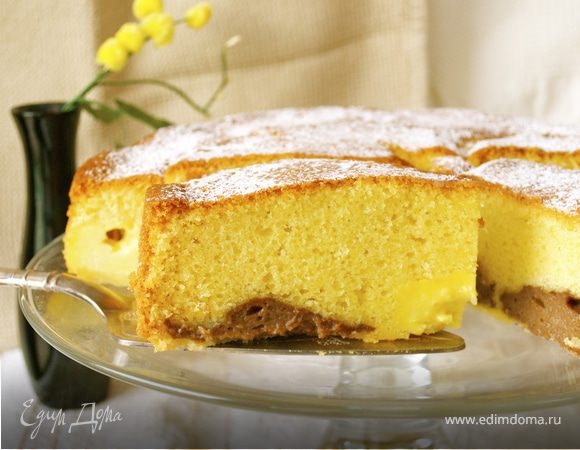 Торт "Нуа" с двойным заварным кремом