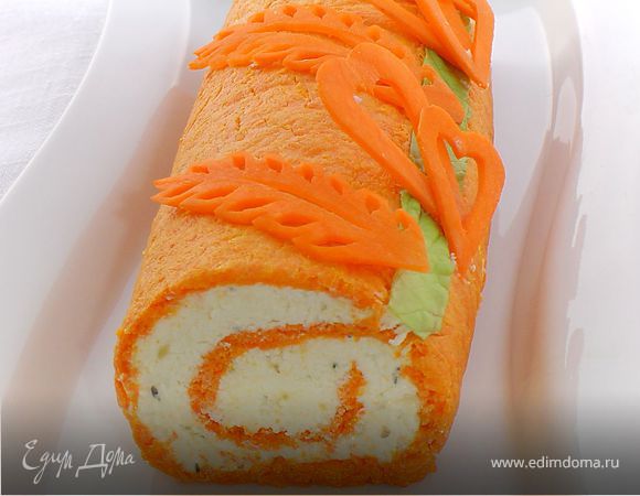 Рулет морковно-творожный Рулет морковно-творожный