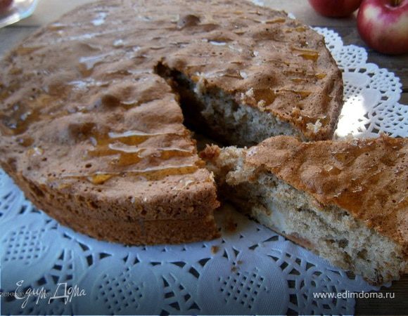 Яблочный пирог с отрубями