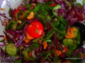 Весенний салат в пост