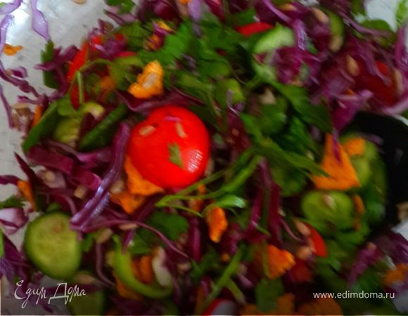 Весенний салат в пост