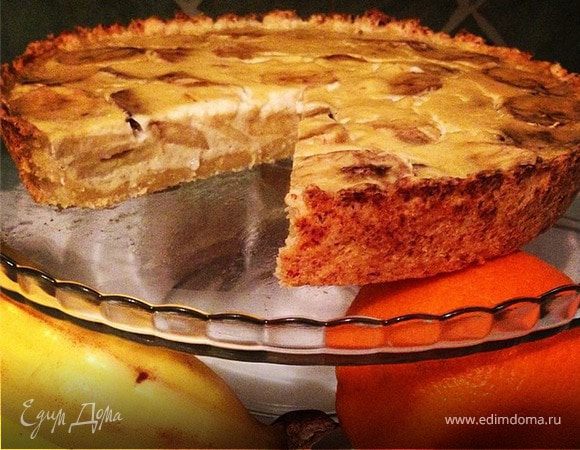 Заливной банановый тарт