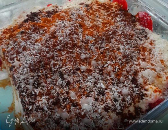 Клубнично-творожный торт Клубнично-творожный торт