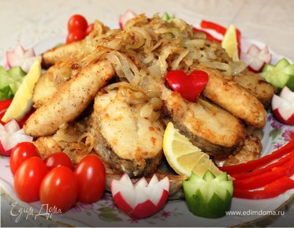 Жареный судак с мускатным орехом