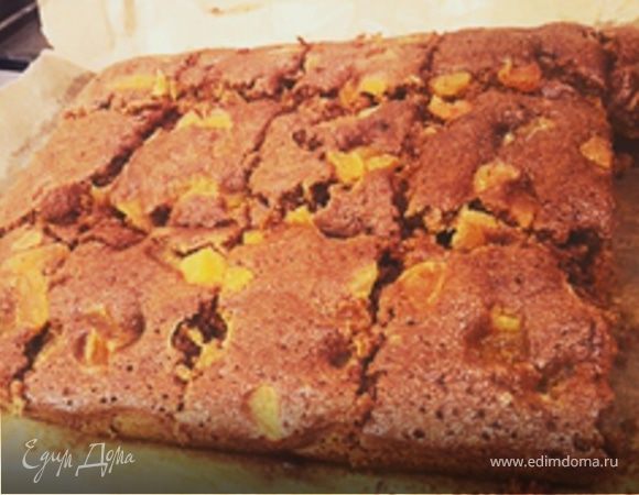 Карамельный кекс с курагой