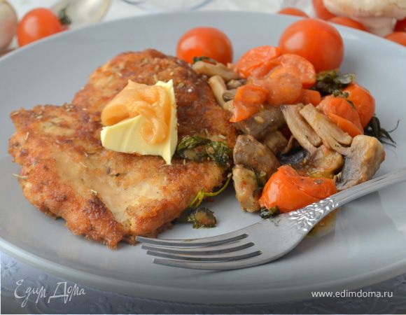 Куриная отбивная с медовым маслом Куриная отбивная с медовым маслом