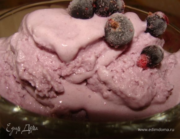 Сливочное мороженое "Сиреневое облако"