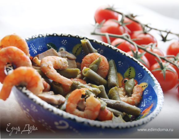 Фрикассе из креветок в мультиварке Фрикассе из креветок в мультиварке