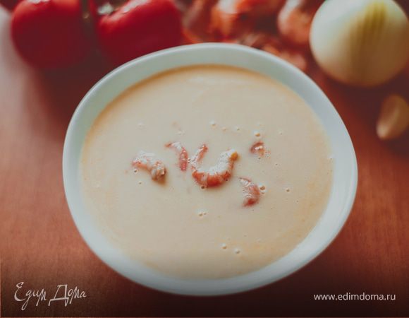 Сырный супчик с креветками Сырный супчик с креветками