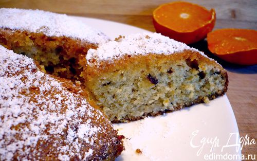 Рецепт Апельсиновый пирог с белым шоколадом и клюквой