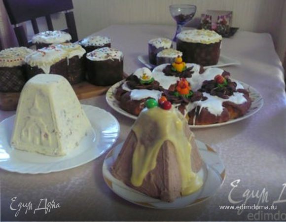 Творожная пасха с шоколадом