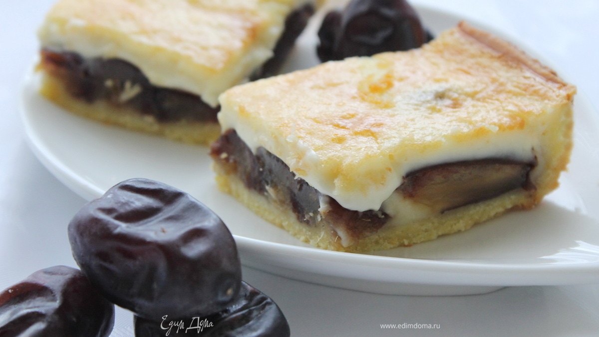 Тарт с финиками и маскарпоне