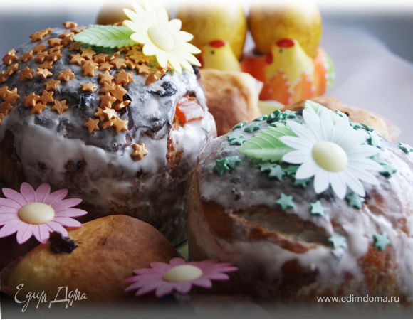 Традиционный кулич на сметане Традиционный кулич на сметане