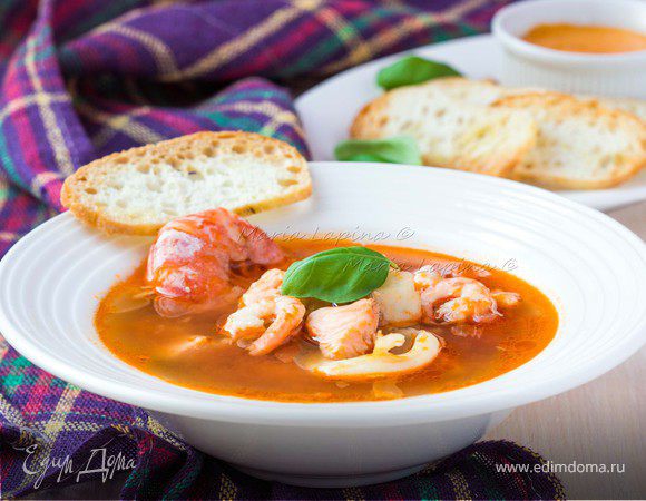 Буйабес с соусом руй (французский рыбный суп) Буйабес с соусом руй (французский рыбный суп)