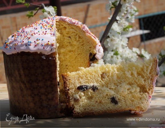 Кулич сдобный без расстойки Кулич сдобный без расстойки