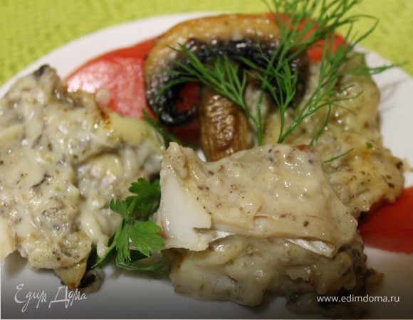 Треска под соусом "Бешамель" Треска под соусом "Бешамель"