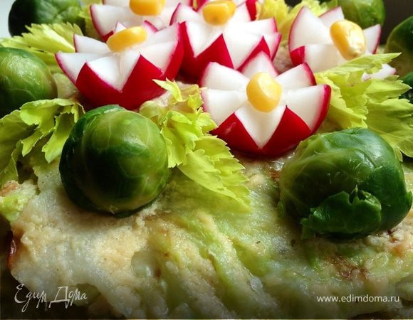 Капустный "Наполеон" с кремом из пармезана Капустный "Наполеон" с кремом из пармезана