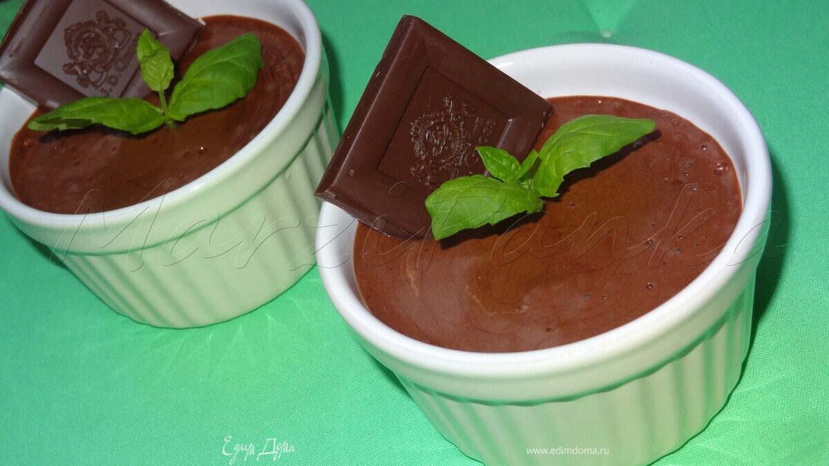 Шоколадный велюровый мусс (Voluptueuse mousse au chocolat)