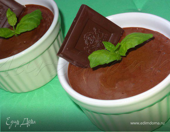 Шоколадный велюровый мусс (Voluptueuse mousse au chocolat)