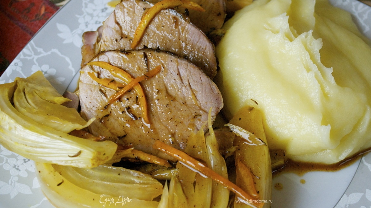 Филе с фенхелем под апельсиновым соусом