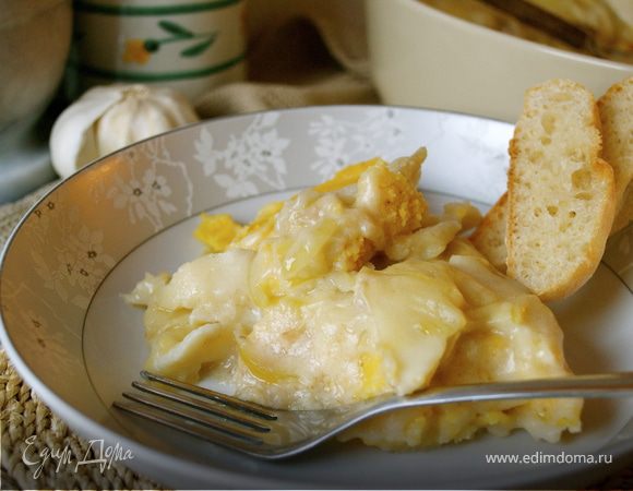 Бакала с полентой