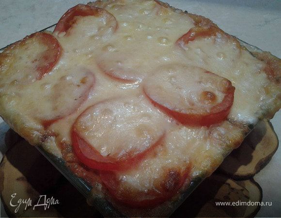 Овощная мусака с сыром сулугуни