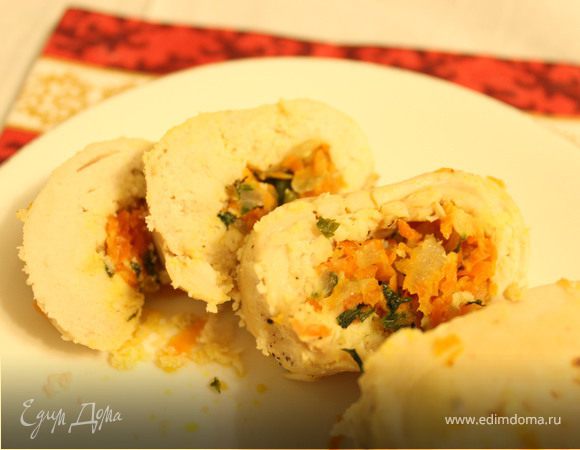 Сочные рулетики из куриных грудок