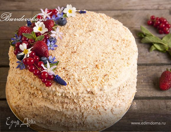 Творожный "Наполеон" с кремом из сыра Филадельфия Творожный "Наполеон" с кремом из сыра Филадельфия