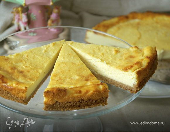 Чизкейк на рикотте с заварным кремом